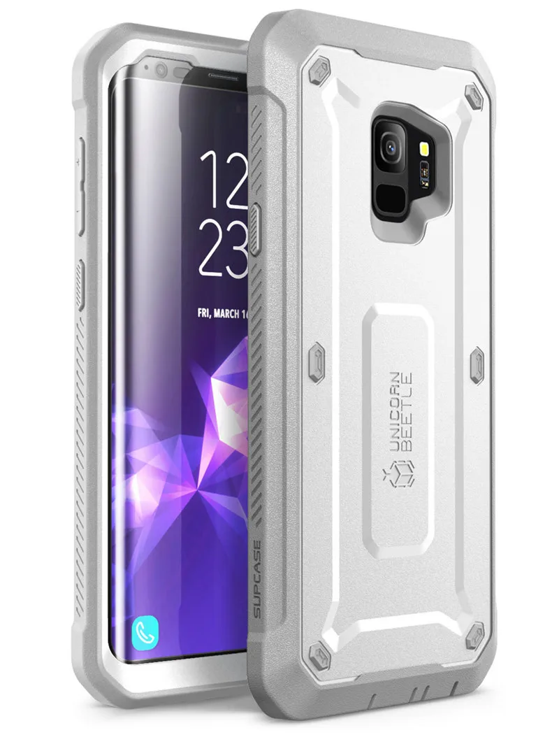 White SUP чехол для samsung S9 чехол UB Pro полный корпус прочная кобура крышка со встроенным экраном защитный чехол для samsung Galaxy S9 - Цвет: White
