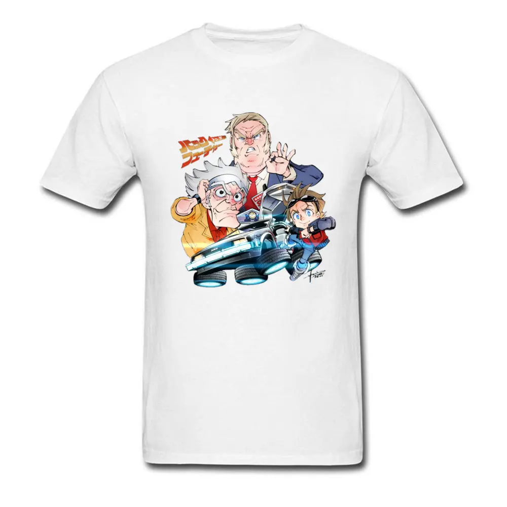 Время Футболка мужская Back To The Future футболка 2019 Новый Марти Delorean Tops & Tees 100% хлопок Moto