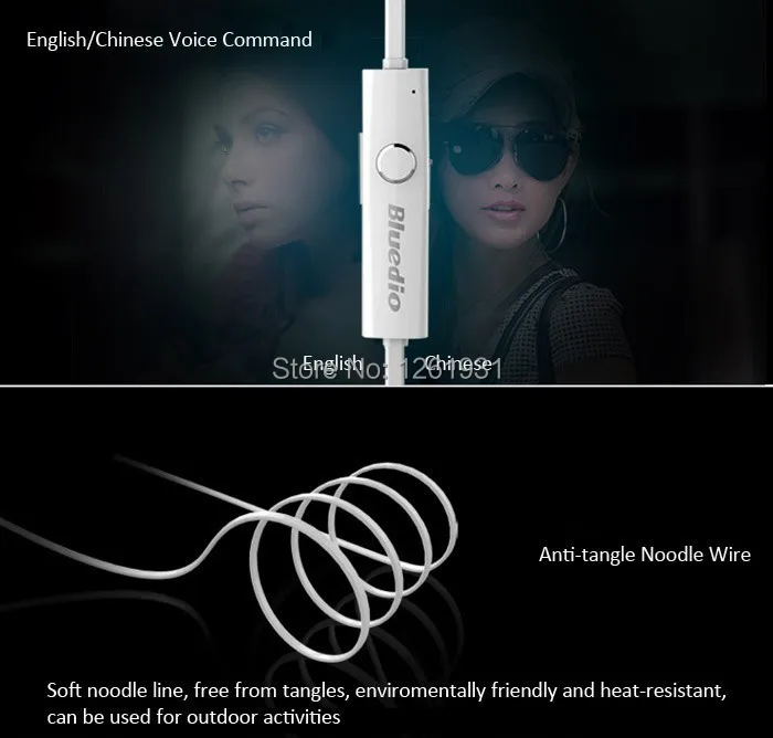 2014 new Bluedio S3 Bluetooth V4.0 Wireless Headset stereo earphone Sports headphone with Mic for Smartphone Tablet PC | Электроника