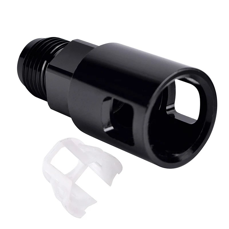 ESPEEDER Aluminum -6AN Male to 3/8 &quotSAE быстроразъемный женский пуш-ап EFI Fitting AN6 Black | Автомобили и