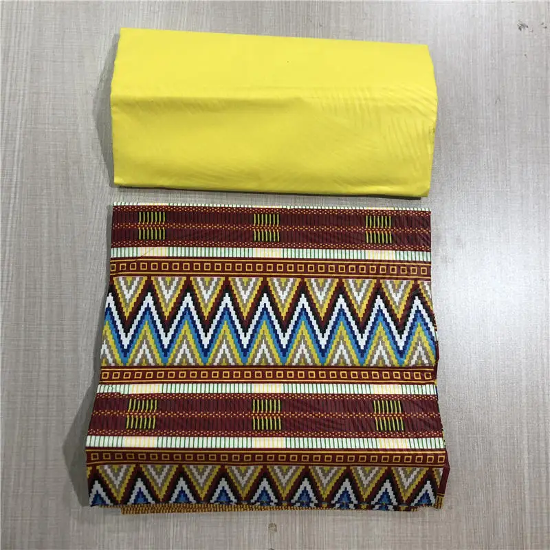 Воск для печати в африканском стиле Гане tissu guinea brocade высокое качество 4 Ярда