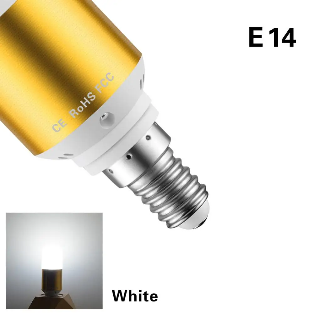E14-White-Gold Светодиодный светильник E27 E14 110 V-220 V 5W 7W 9W Светодиодный светильник в форме свечи Ретро винтажная лампа Эдисона Замена 50W 70W 90W лампы накаливания - Цвет: E14-White-Gold