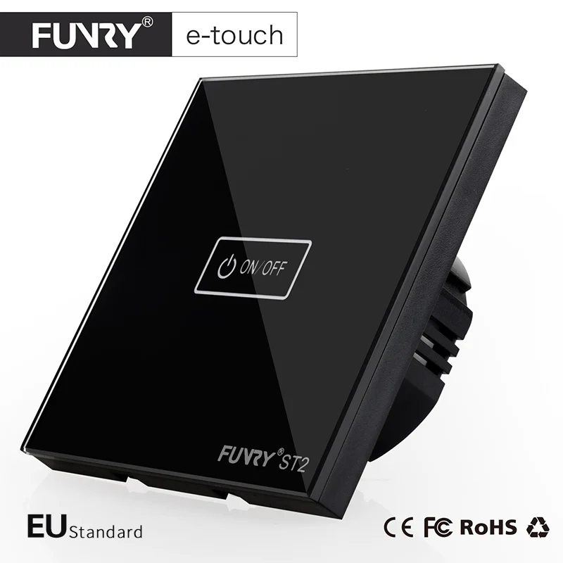 Funry ST (2nd поколения) настенный выключатель света ЕС 1gang 1 Путь сенсорный поддержка