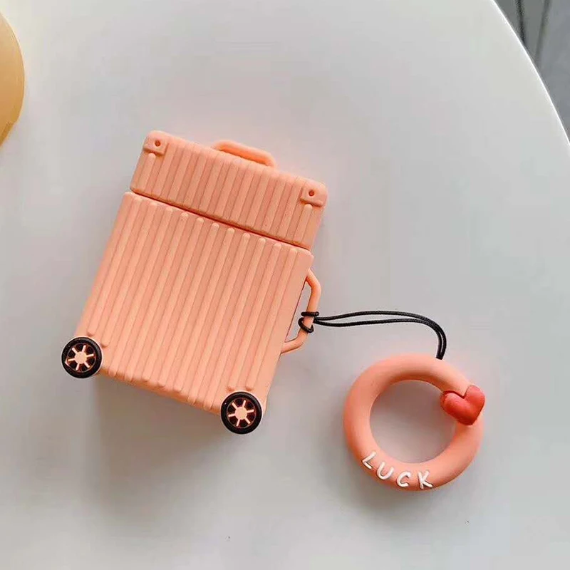Для AirPods чехол ультра тонкий 3D цветной чехол для костюма чехол для багажника для Apple Air pods аксессуары для наушников чехол s с крючками - Цвет: 07