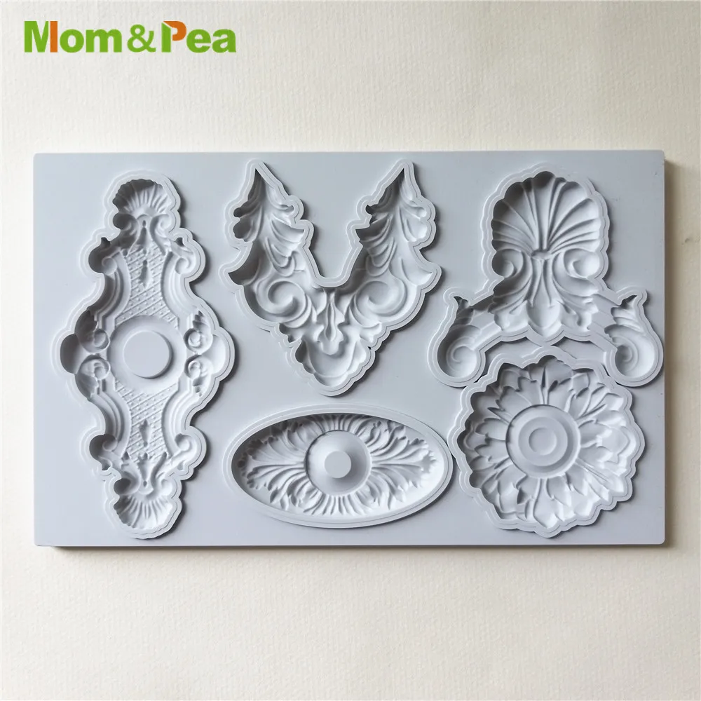 

Mom&Pea GX268 Deco Shaped Silicone Mold Cake Decoration Fondant Cake 3D Mold Food Grade