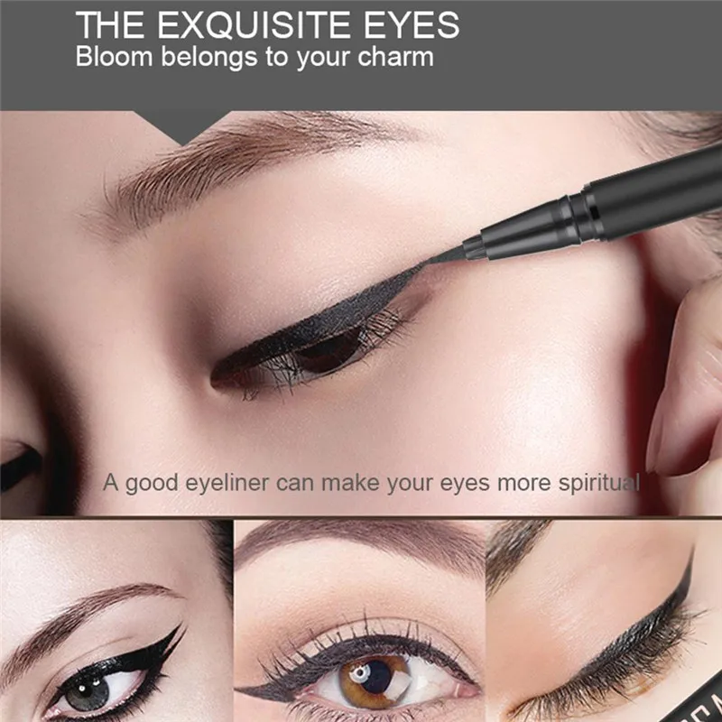 ROSALIND Новая Подводка для глаз штамп Макияж Черная Водонепроницаемая подводка с