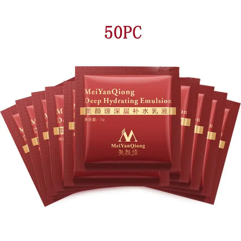 50pcs 30-150 шт глубокая Увлажняющая эмульсия Гиалуроновая кислота Увлажняющий крем для лица для жирной кожи крем против веснушек - Цвет: 50pcs