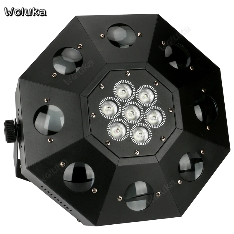 8 глазный восьмиугольный луч теплый свет светодиодный лазерный лучей лампа с