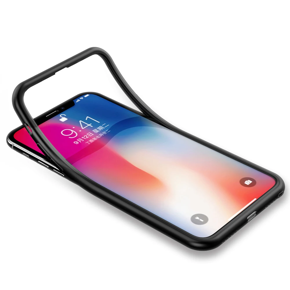 Защитный Мягкий чехол для всего тела iphone XS MAX X 10 7 8 XR 6 6S Plus 5 5S SE спереди + сзади 360