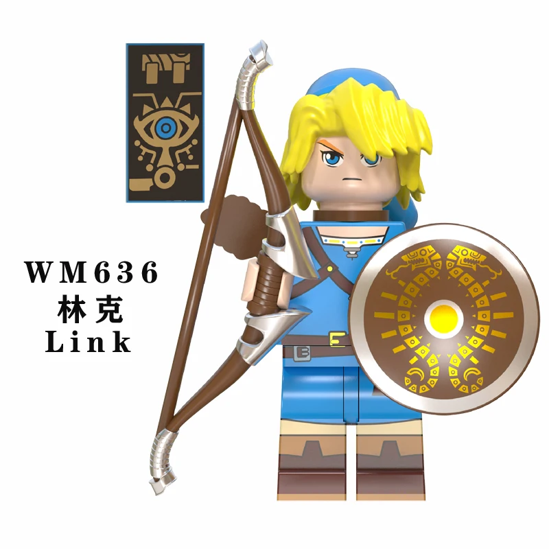WM636 Zelda игра принцесса Zelda Link строительные блоки NinjagoINGLY куклы экшн модельные Фигурки игрушки для детей Подарки WM6053 - Цвет: WM636