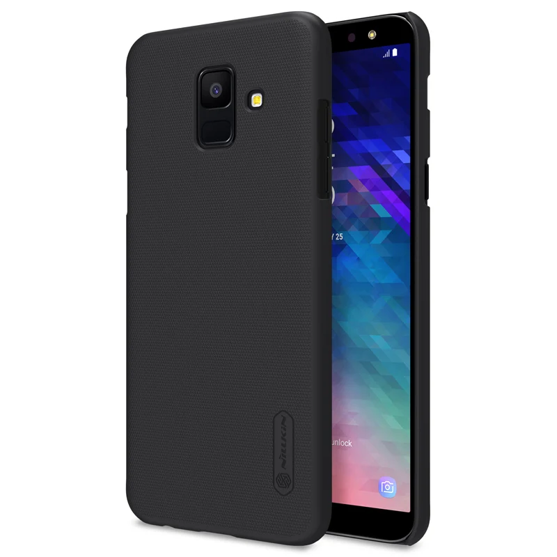 Чехол для samsung A6 Nillkin матовый защитный жесткий чехол из поликарбоната для samsung Galaxy A6 чехол для телефона+ Защитная пленка для экрана