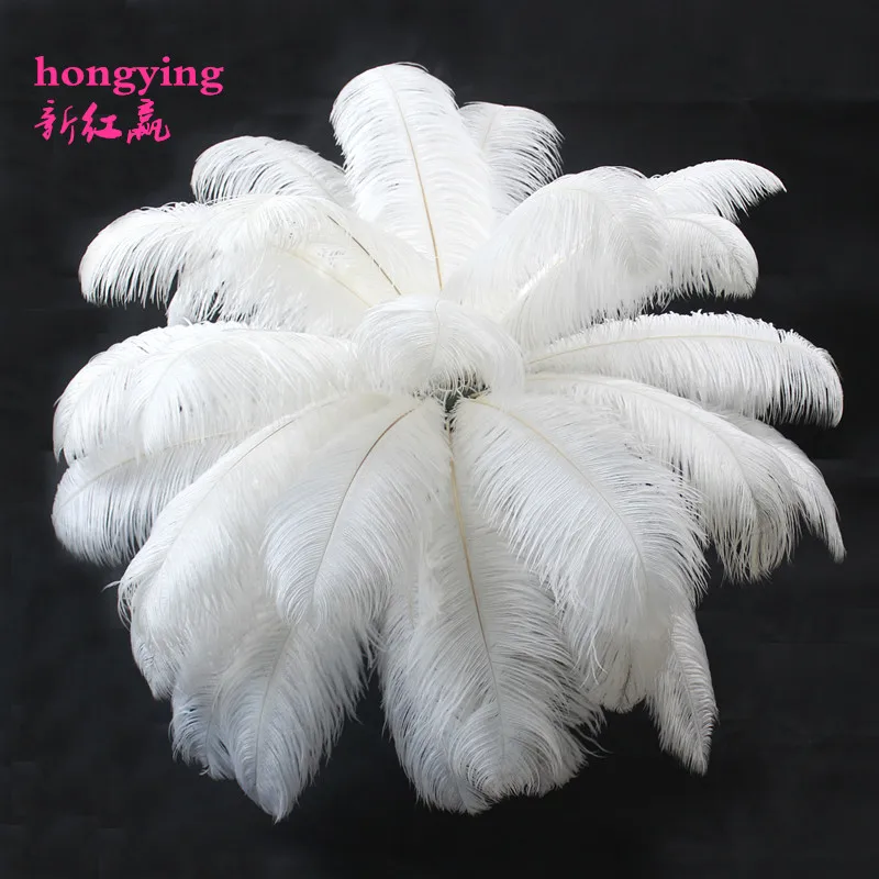 50 шт. перо страусиного дерева 55 см/20 22 дюйма|white ostrich feathers|feathers for wedding decorationostrich feather