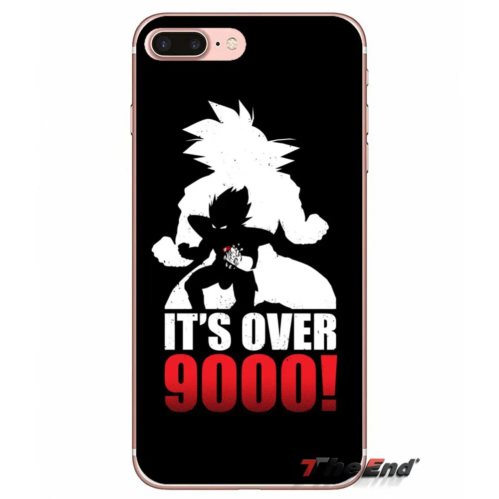 Для iPhone X 4 4S 5 5S 5C SE 6 6S 7 8 Plus Samsung Galaxy J1 J3 J5 J7 A3 A5 2016 2017 DBZ Saiyan Power Warning Over 9000 Case | Мобильные