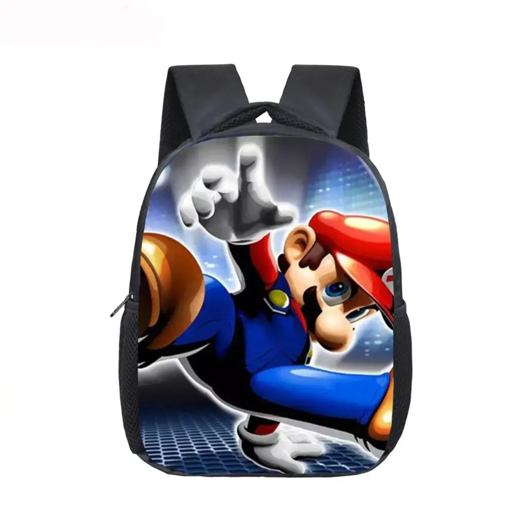 12 дюймов Mario Bros Sonic Boom Hedgehogs школьные сумки для детского сада детские сумки для книг Детская сумка-рюкзак в подарок - Цвет: Mario  15