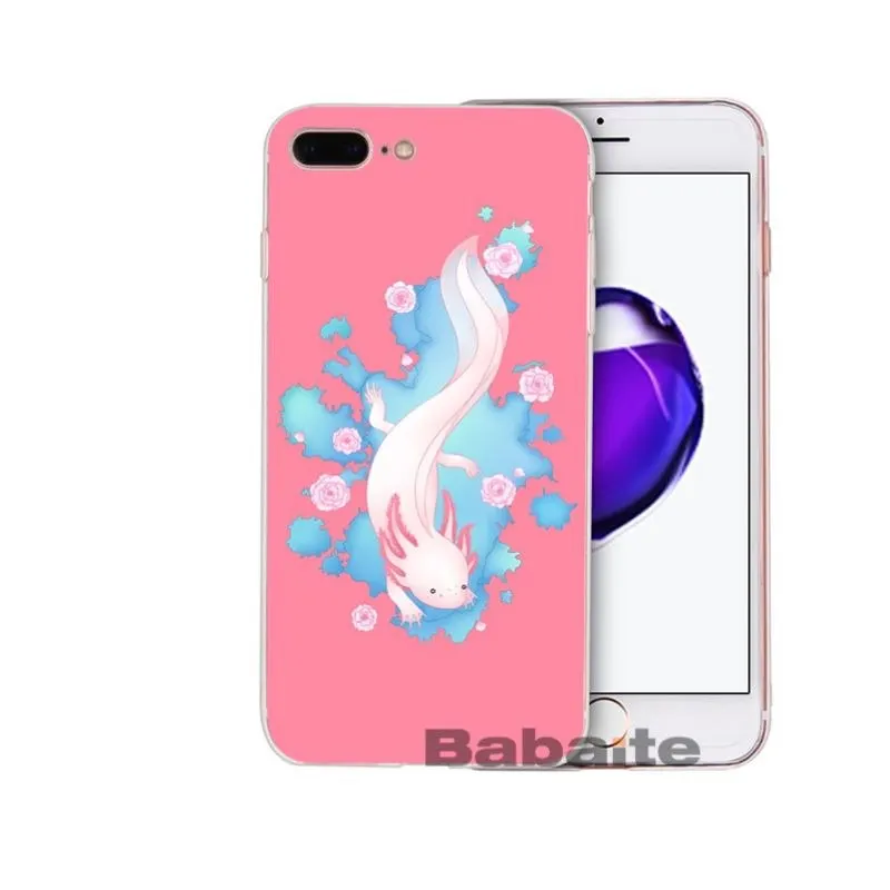 A14 Babaite Прозрачный чехол для телефона с милыми животными Axolotl для iPhone 8 7 6 6S Plus X XS MAX 5 5S SE XR Cellphones11 11pro 11promax - Цвет: A14