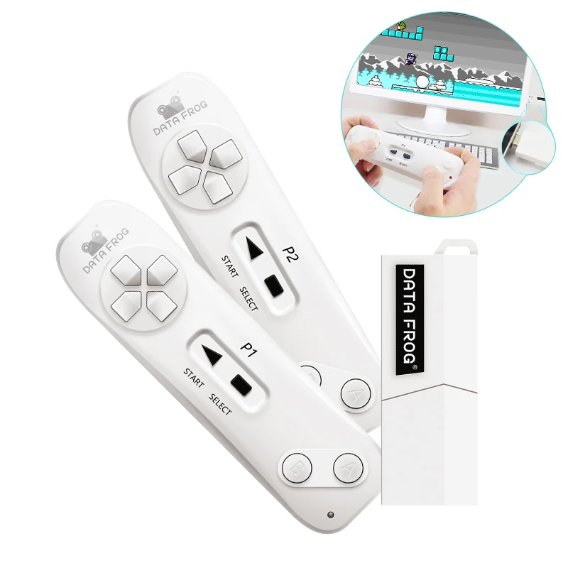 Беспроводная USB консоль, встроенная в 620 году, Классическая игровая консоль, поддержка ТВ-выхода, двойные ручные геймпады