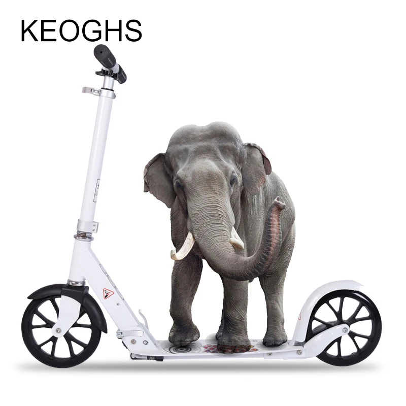 New Model Kick Scooter For Adult Adjustable Height child Foldable Scooters All aluminum 20 CM 2 PU wheels | Спорт и развлечения
