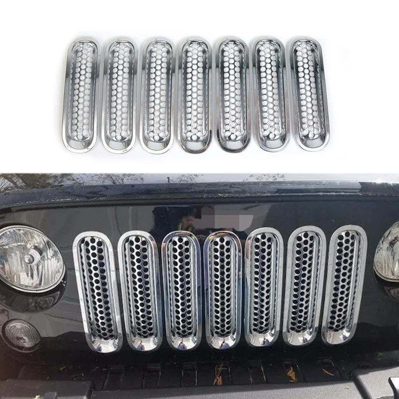 Хромированная передняя решетка для решетки радиатора комплект накладок Jeep Grand