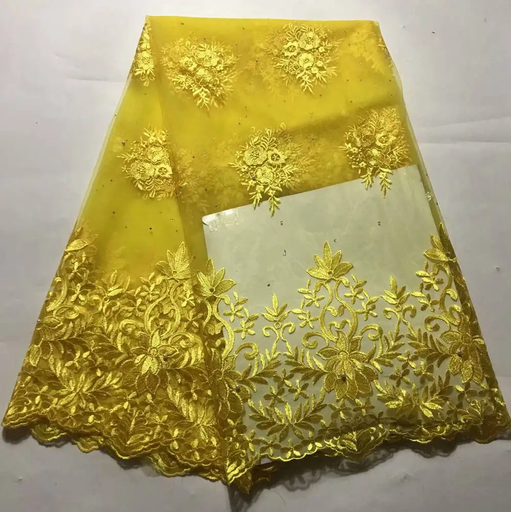 Жемчуг Невесты африканская кружевная ткань с камнем высокого качества бисером