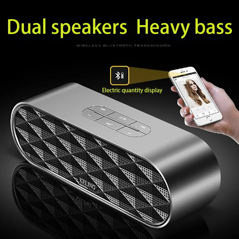 Смарт Bluetooth колонки двойной рог чип бас denoise 360 HIFI стерео объемный звук