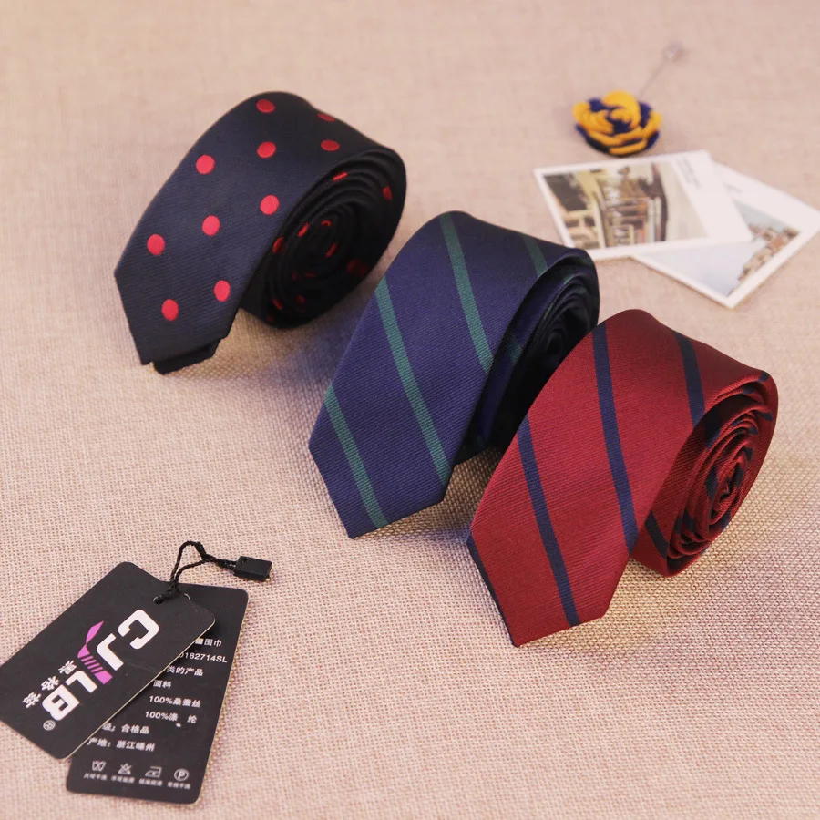 

New Fashion Brand Necktie Groom Gentleman Ties Wedding Birthday Party Gifts For Men Formal Striped Silk Gravata Slim Arrow Tie