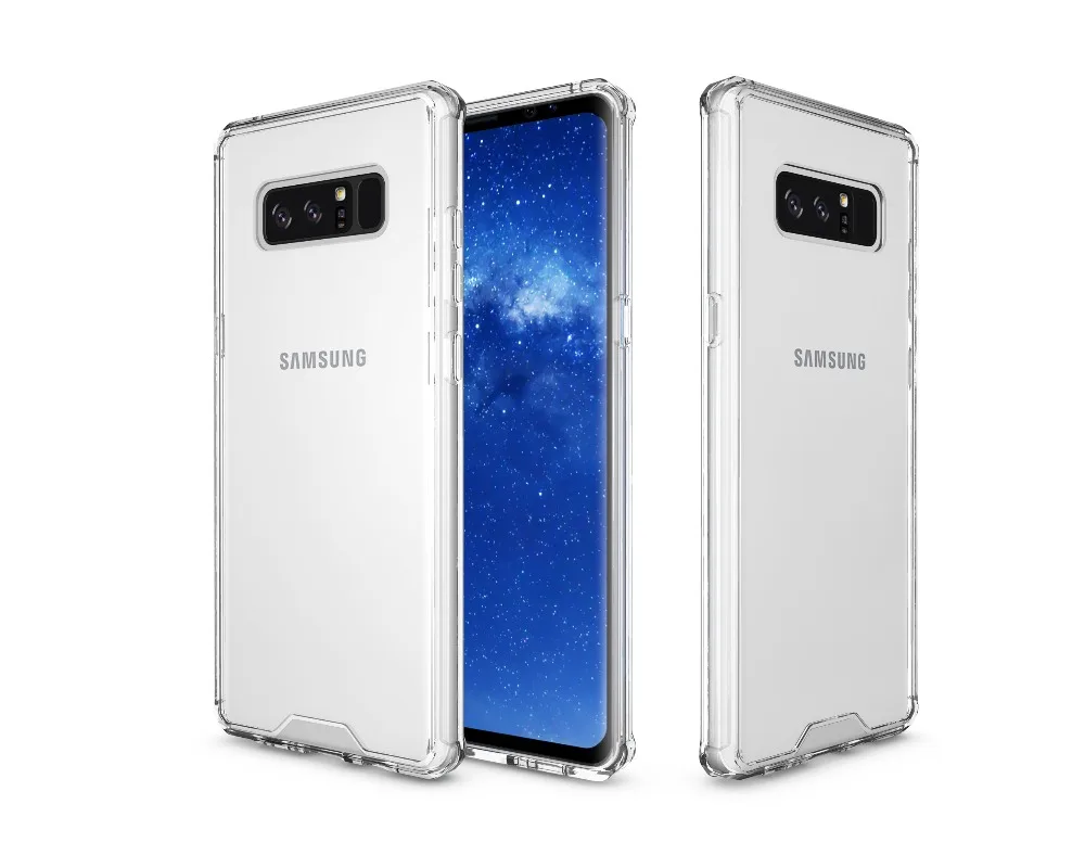 100 шт. 2017 Air Hybrid Clear Coque Кристалл ТПУ Рамки задняя Панцири акриловая крышка Капа Fundas