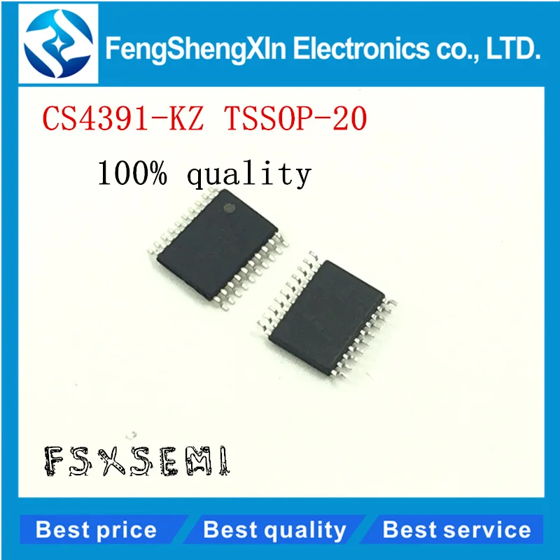 10 шт./лот Новый CS4391 CS4391KZ KZ TSSOP20 24 бит 192 кГц стерео ЦАП с контролем громкости IC|dac