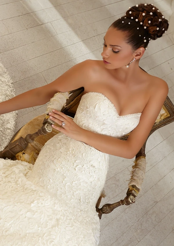 Одеяние де Свадебные Платья свадебные Белый/Слоновая Кость Sexy Милая Кружева