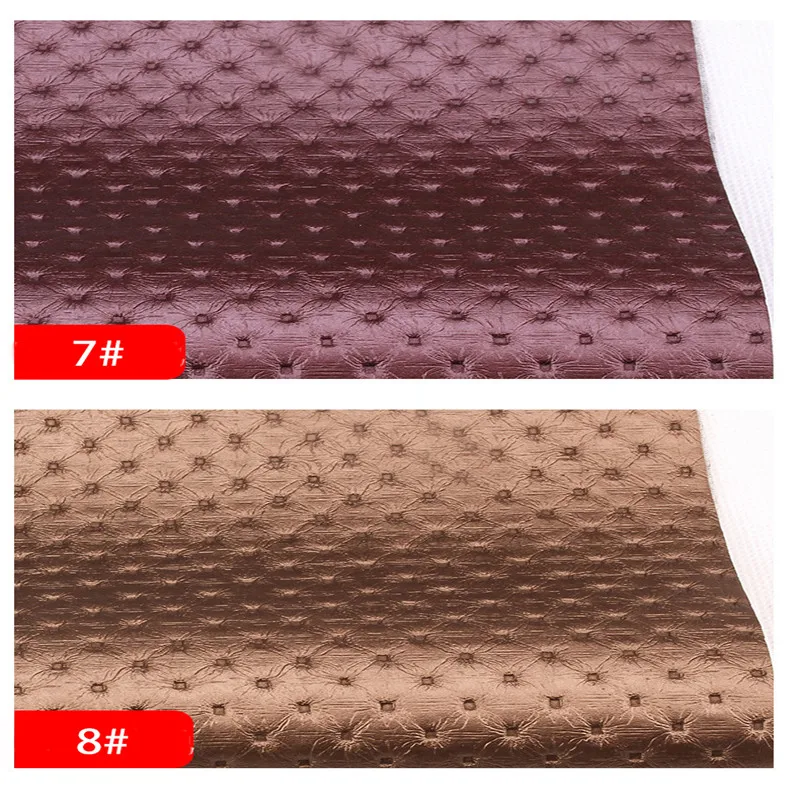 Lychee Life A4 Embossed Dot PU Leather Fabric High Quality Synthetic Leather DIY Sewing Material for Handmade Crafts