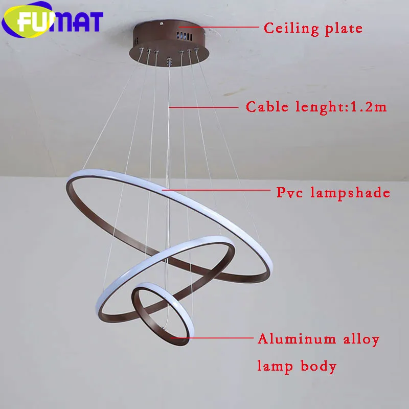FUMAT ПВХ абажур подвесные светильники для гостиной бар столовая спальня