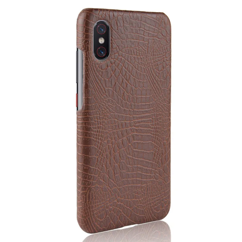 Чехол для Xiaomi Mi 8 Pro 8Pro из искусственной кожи с рисунком крокодила, задняя крышка, ремешок для глобальной версии.