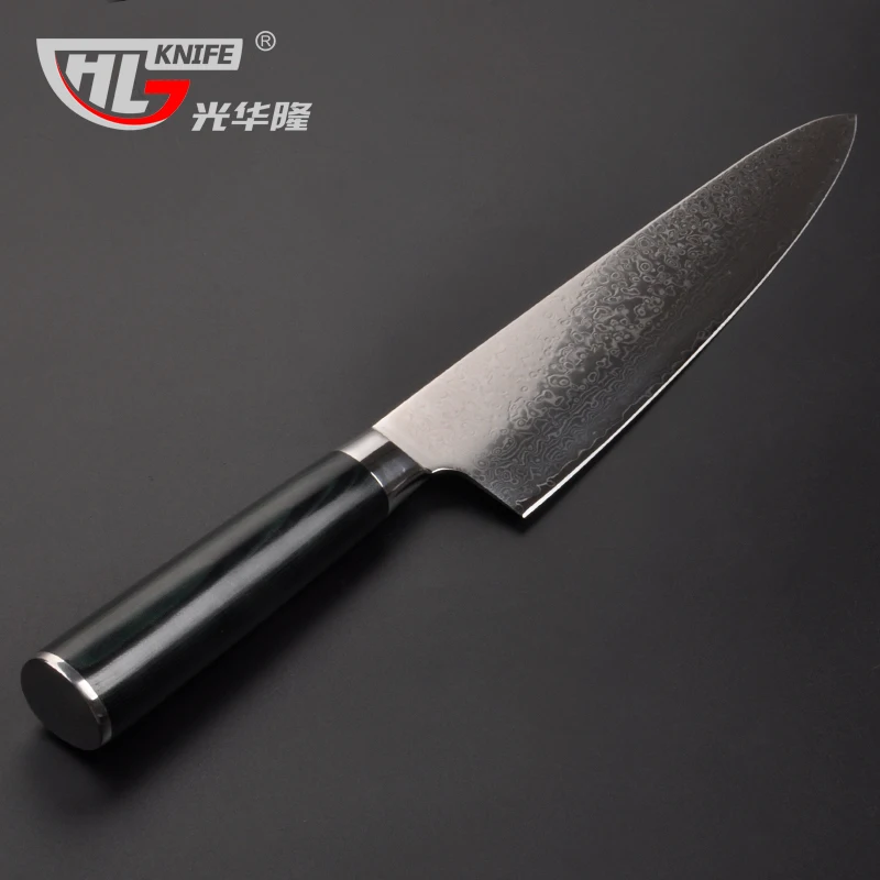 Японские ножи из дамасской стали GHL VG10 9 5 дюйма новый кухонный нож мясной шеф-пора