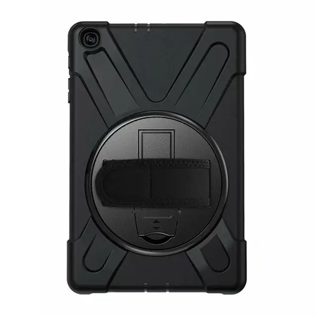 black IBuyiWin сверхмощный вращающийся чехол для samsung Galaxy Tab A 10,1 SM-T510/T515 10," чехол для планшета с ремешком - Цвет: black