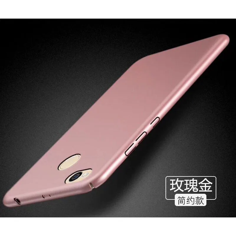 Полное покрытие пластик 5,0 для Xiaomi Redmi 4X чехол для Xiaomi Redmi 4X чехол для задней панели сотового телефона чехол - Цвет: Rose Golden