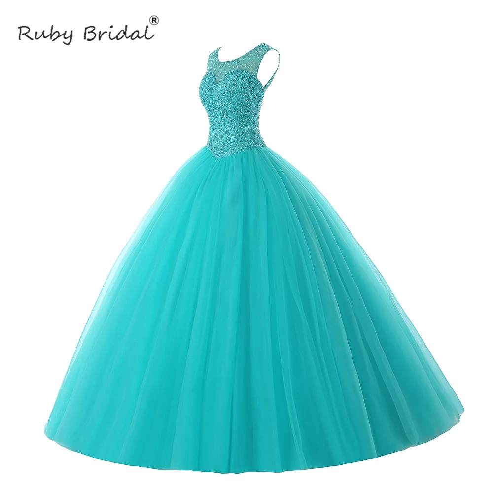 Свадебные платья без рукавов Ruby Quinceanera Vestido Debutante Blue бальные платье | Свадьбы и
