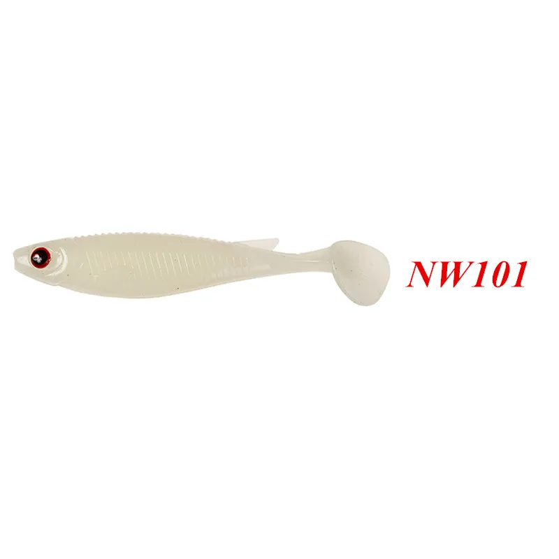 NW101 Pesca приманки для рыбалки, мягкие приманки 10 см 4 шт./пакет приманки для рыбалки симулятор мягкая рыба Шад ПВХ Leurre Dur Peche - Цвет: NW101