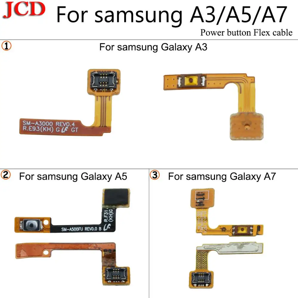 JCD Новый переключатель вкл выкл кнопка питания гибкий кабель для Samsung Galaxy A3 A5 A7 2015