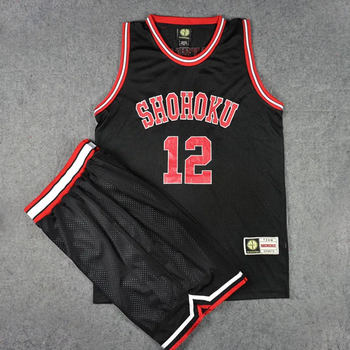 Slam Dunk костюмы для косплея Shohoku NO12 Ishi i Kentarou баскетбольные Джерси наборы (шорты +