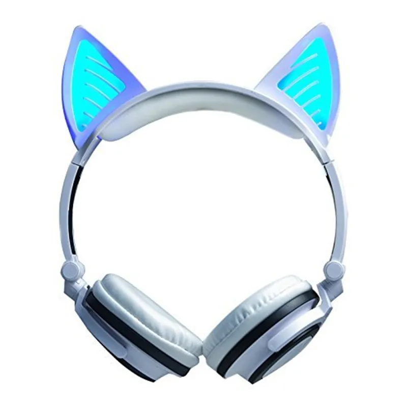 Ihens5 кошачьи наушники Беспроводная Bluetooth игровая гарнитура со светящимся