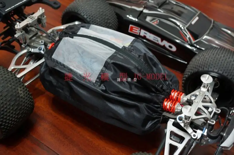 Черная дышащая сетчатая пряжа Пылезащитная верхняя одежда комплект для 1/10 HRAXXAS