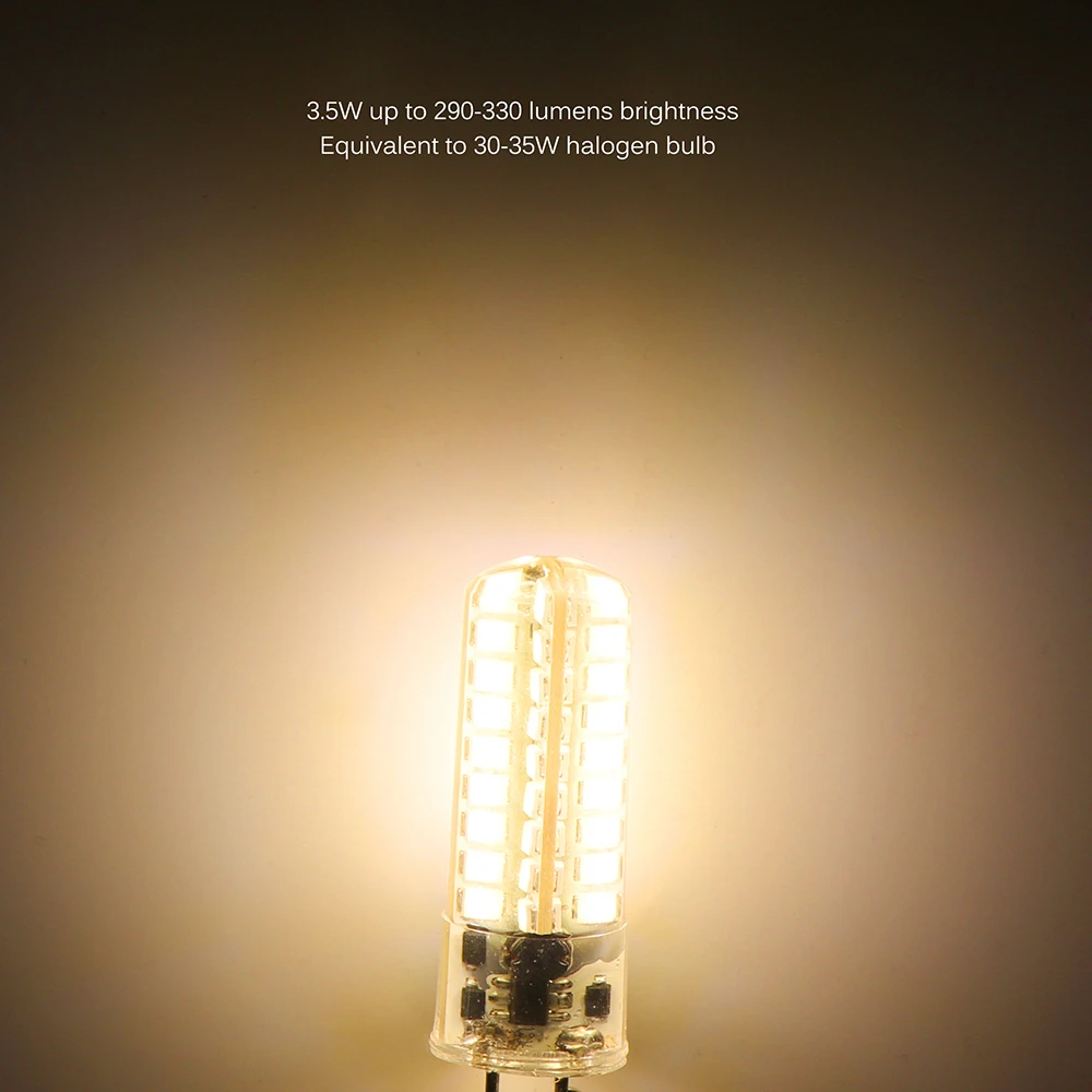 GY6.35 12В 7Вт силиконовая SMD2835 72LED кукурузная лампа для люстры хрустальная