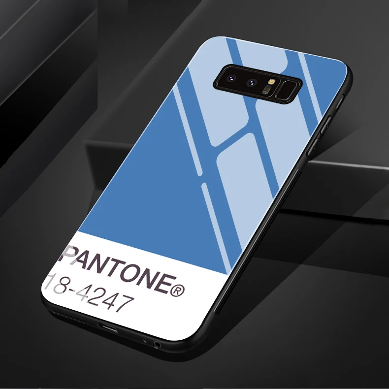 Новые Pantone для samsung S8 S8plus S9 S9plus note8 note9 S10 S10plus Цвет закаленное стекло чехол для телефона
