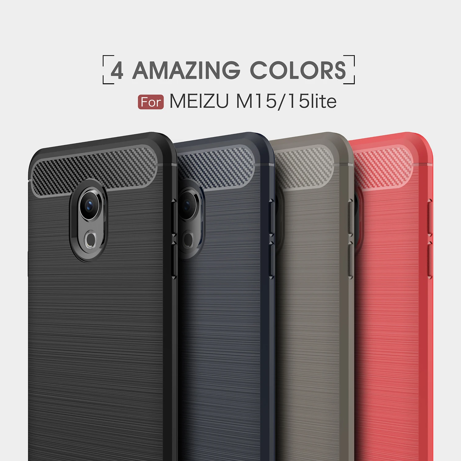 Чехол для Meizu M15 чехол 15 Lite прочный защитный мягкий резиновый силиконовый 5