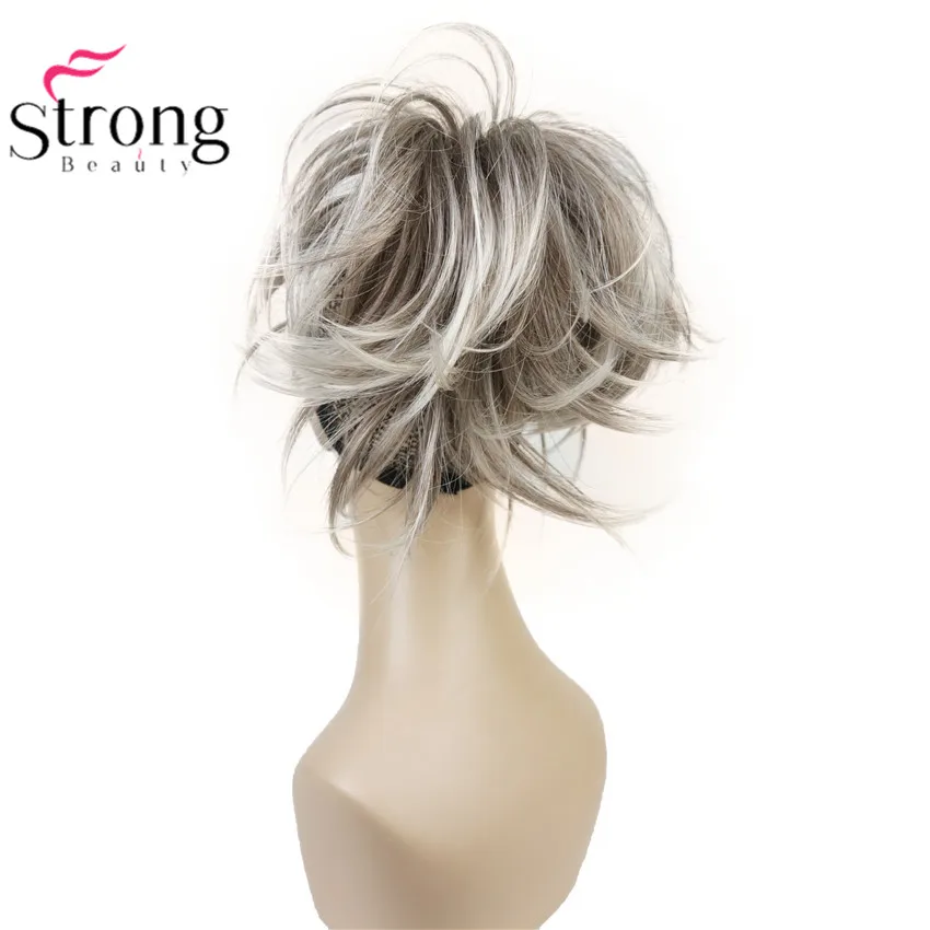 StrongBeauty, 12 дюймов, на заколках, конский хвост, волосы для наращивания, толстая челюсть, коготь на синтетических волосах, конский хвост, цвет на выбор