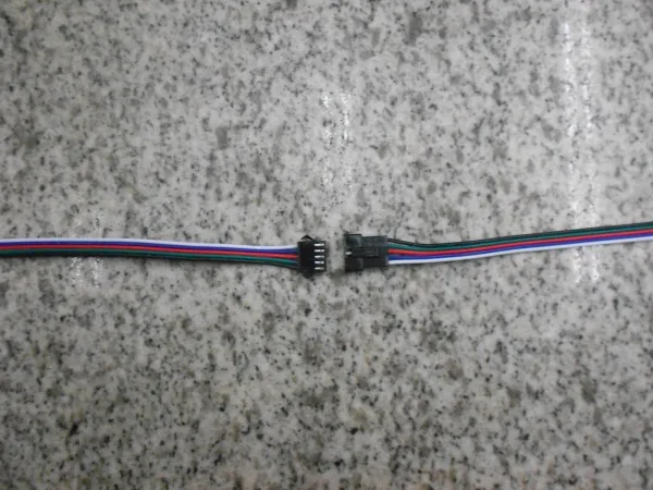 50 пар 5 pin SM JST Коннектор RGBW с штекерным/женским разъемом 2x15 см провод кабель