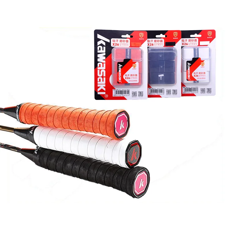 3 шт./лот Kawasaki брендовые Overgrip Нескользящие дышащие спортивные повязка для тенниса