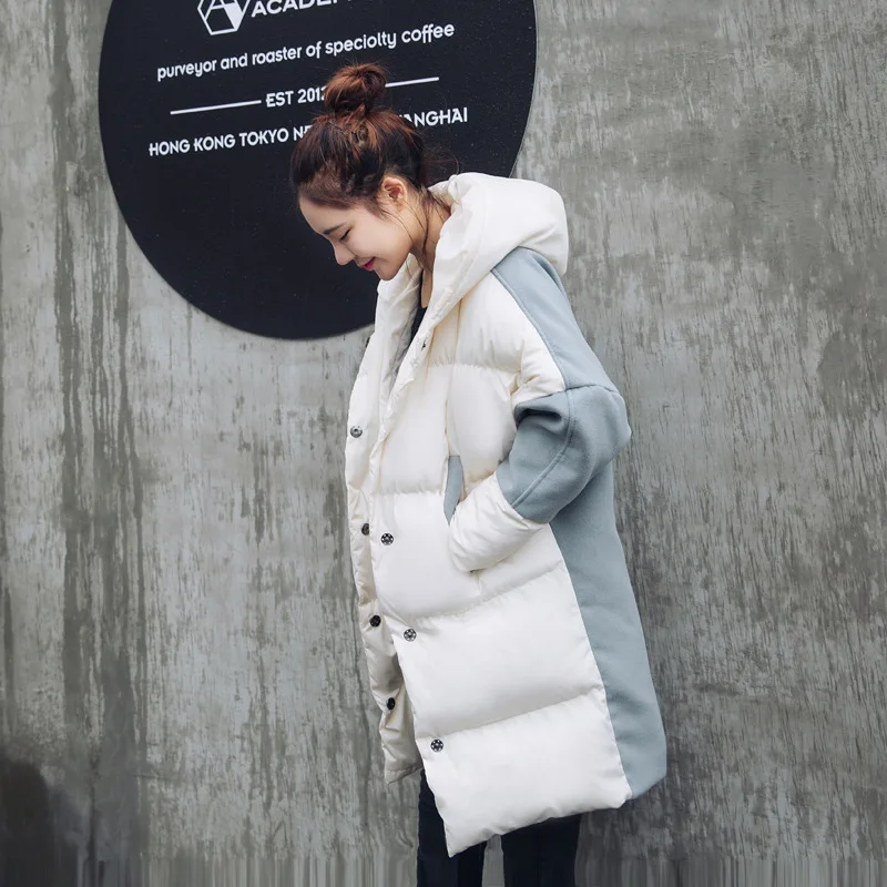 Длинная женская теплая куртка с капюшоном большие размеры зимние пальто MZ3300 |