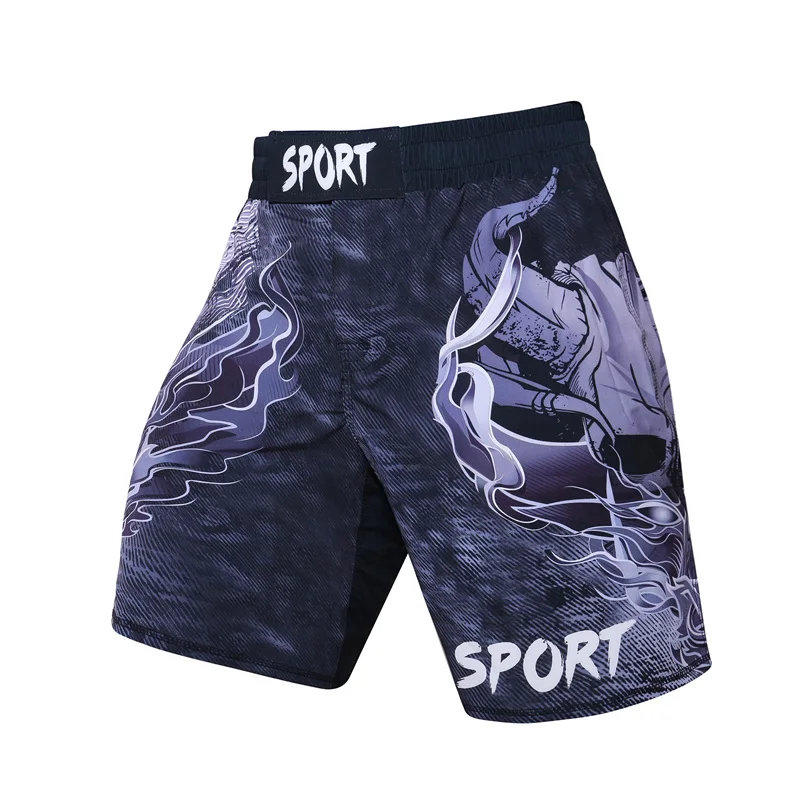 bi-3 Высокое качество UFC BJJ MMA Fit Мужские шорты с принтом 3D Fight Grappling Короткие полиэстер Kick гель Муай Тай шорты codylundin - Цвет: bi-3