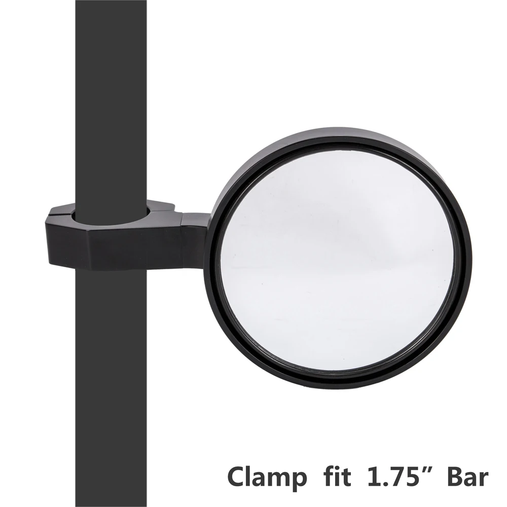 Мотоцикл Круглый Зажим бар конец боковые зеркала заднего вида для Racer