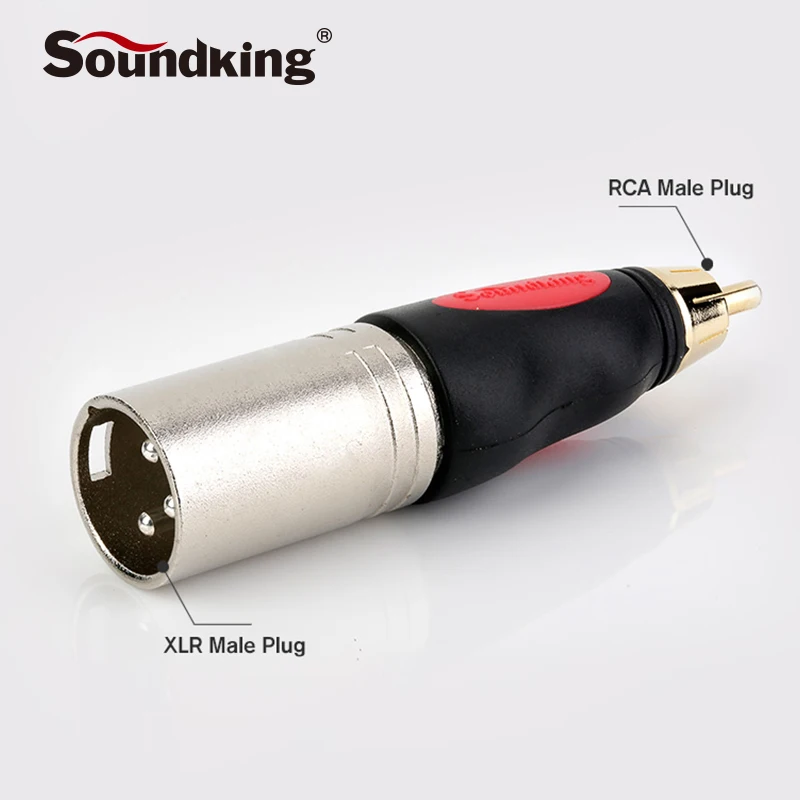 Soundking XLR штекер RCA Мужской Разъем никелевый позолоченный костюм для аудио